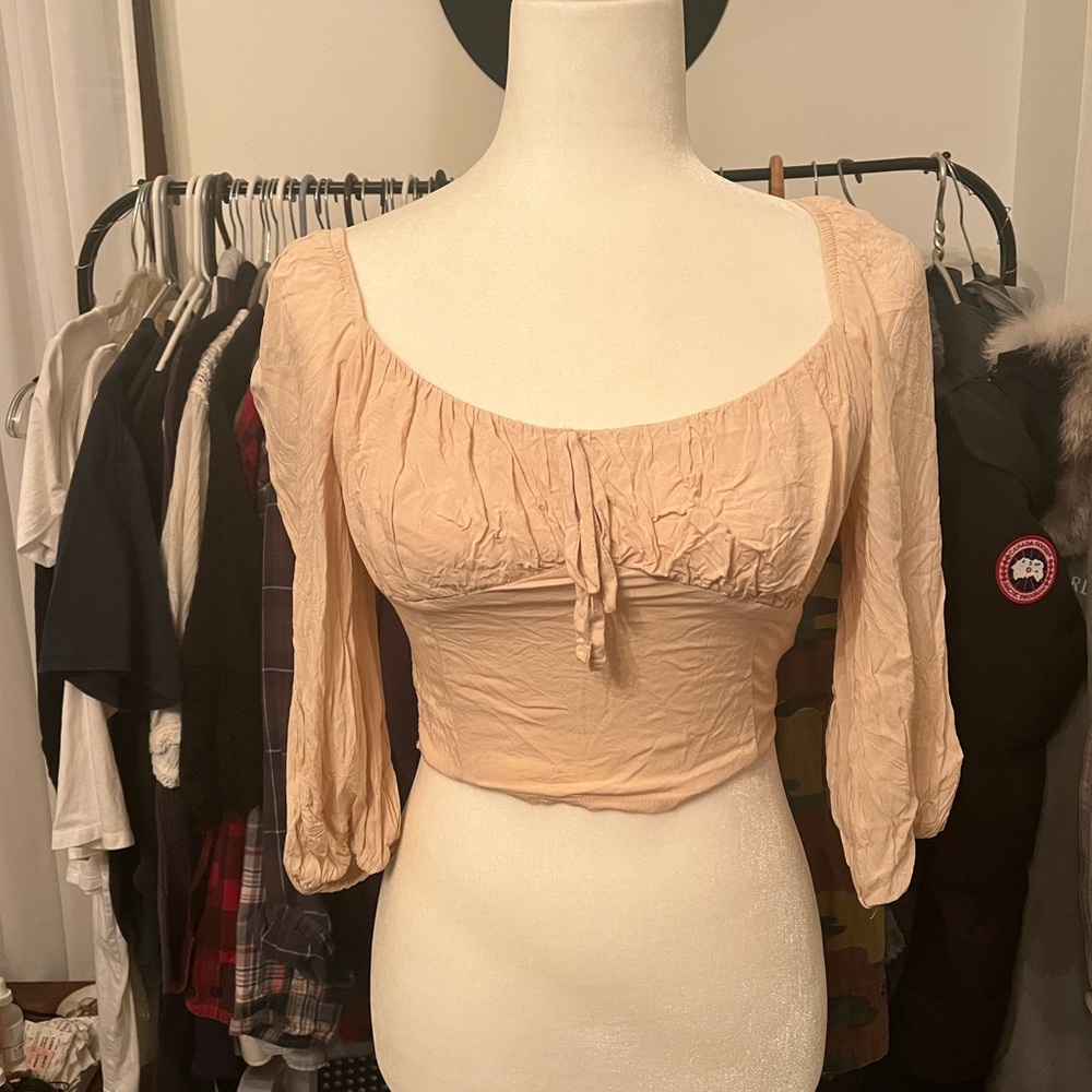 Urban outfitters ruched crop top